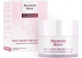 Крем - сыворотка день & ночь для сухой кожи питательный Diamond Rose 50 мл